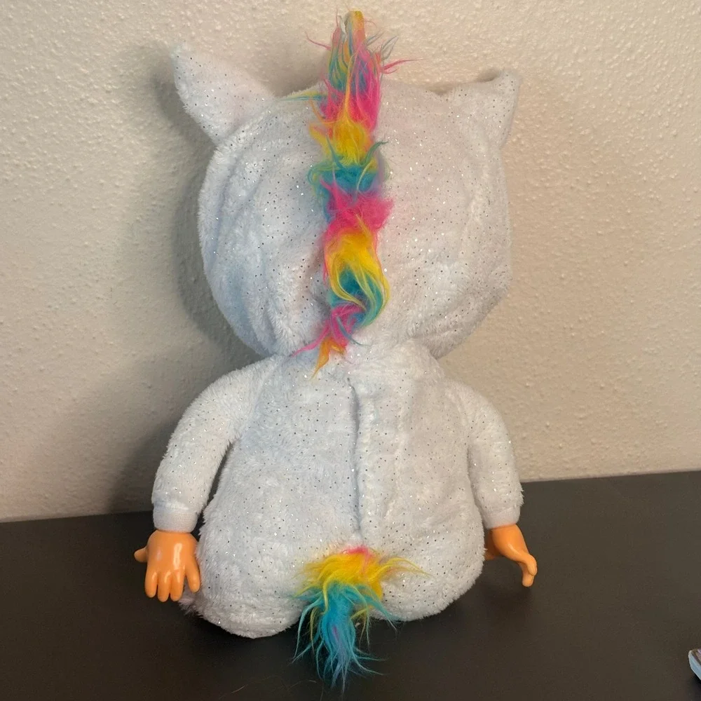 Cry Babies Dreamy Unicorn Doll Kids 12 Inch Sparkly Rainbow Interactive